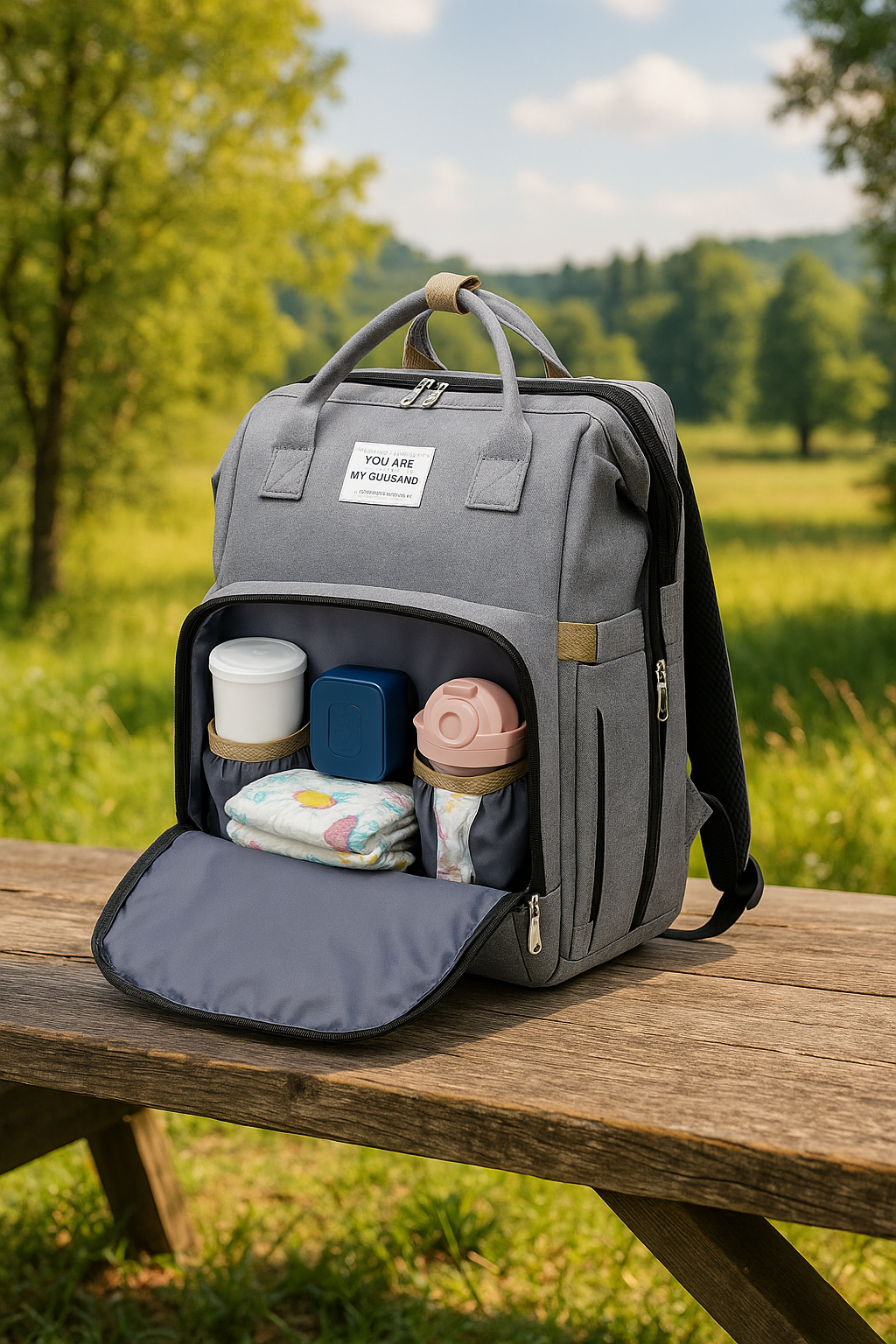 Mochila con cambiador multifunción